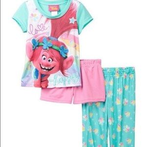 AME Trolls Poppy Love Happy 3-pc Pajama Set